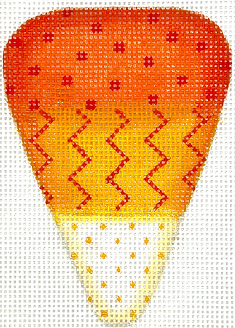 OM-401 Halloween Mini – Candy Corn Kernel w/ Dots & Zigzags       - TS