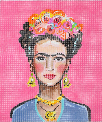 MD-PL-06 Maren Devine Frida Kahlo on Hot Pink      - TS