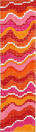 MEZ-07 Mezuzah / Bookmark – Pucci Inspired – corals, oranges, reds & pinks      - TS