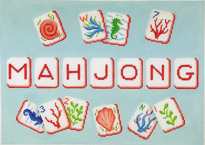 MAJ-03 Mahjong Tile Bag - Coral Reef Theme