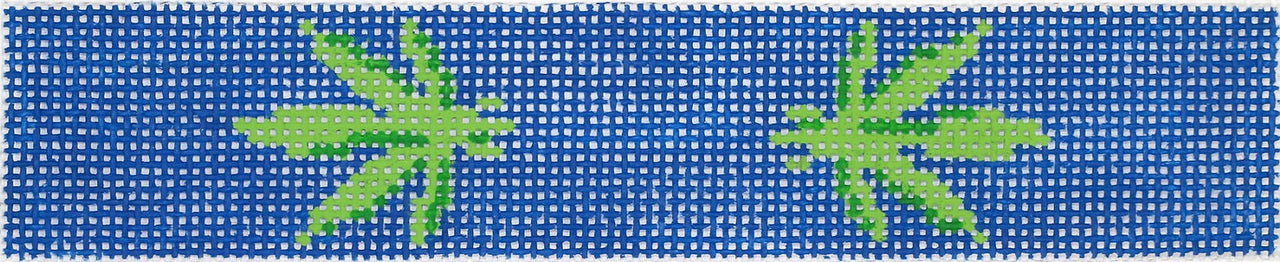 KF-28 Key Fob – Green Weed Leaves on Navy - TS