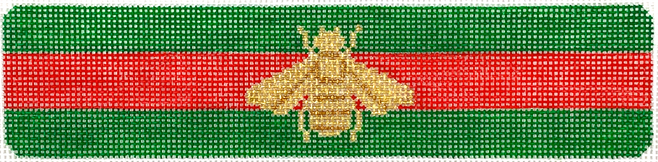 CU-69 Cuff – Gucci-inspired Gold Bee on Green w/ Red Stripe - TS