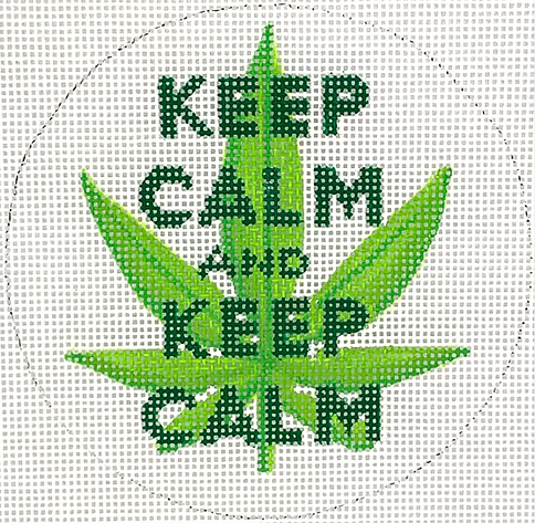 DD-INSMC-01 Drake Dickerson – “Keep Calm & Keep Calm” w/ Weed Leaf  - TS