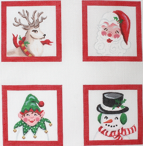 CO4-42 Set of 4 Coasters – Christmas characters  - TS