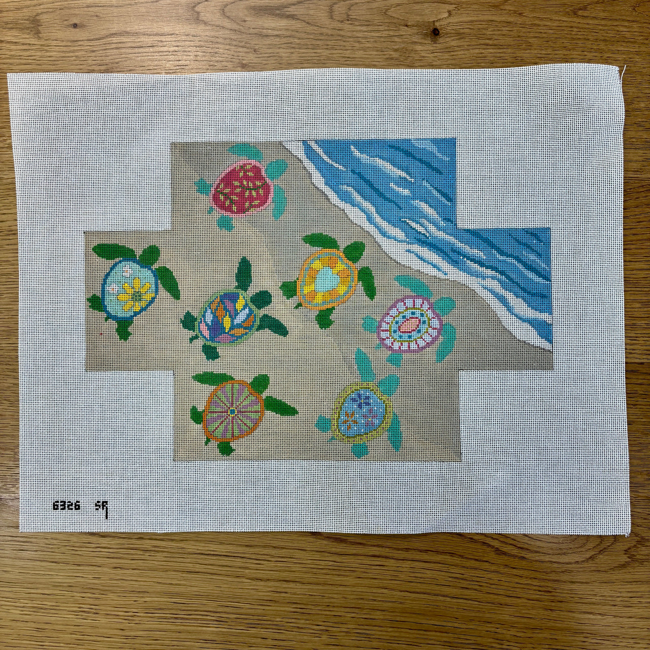 SR6326 Painted Turtles, Brick Cover - 18 mesh - TS