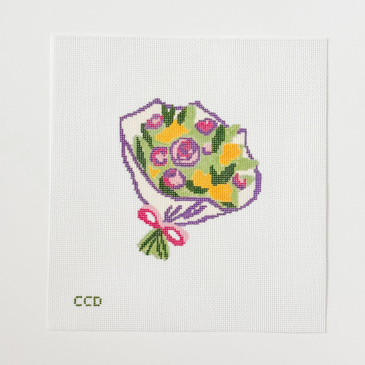 Flower Bouquet Needlepoint Canvas