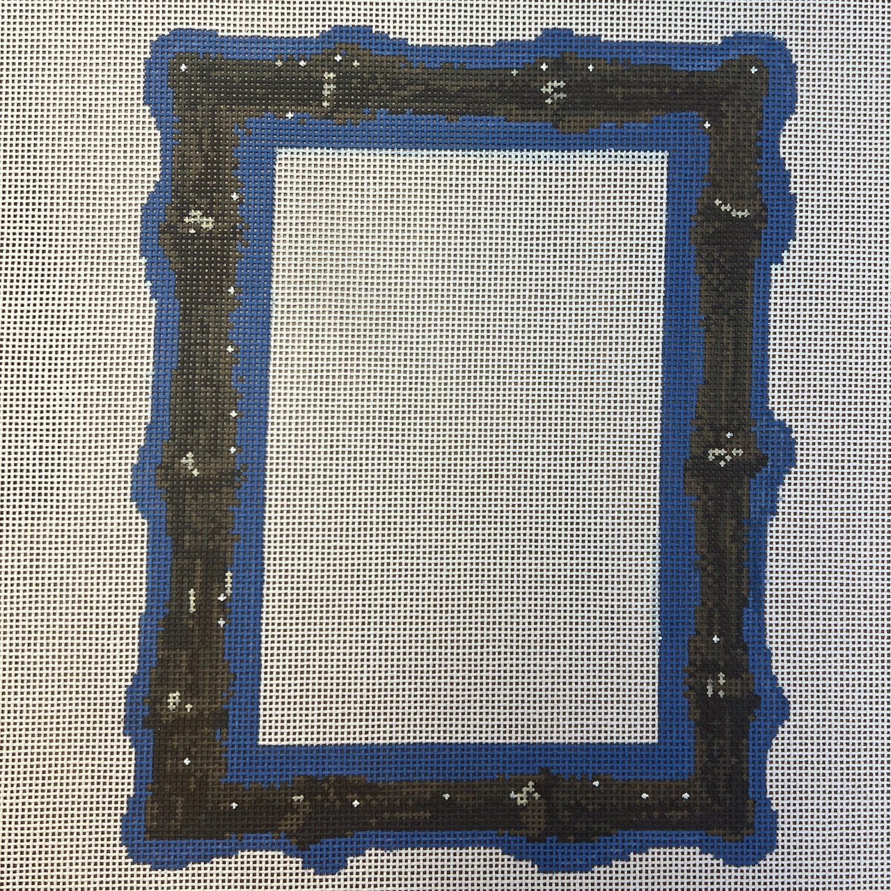 TSC11-B Burnt Bamboo Picture Frame-Blue - TS
