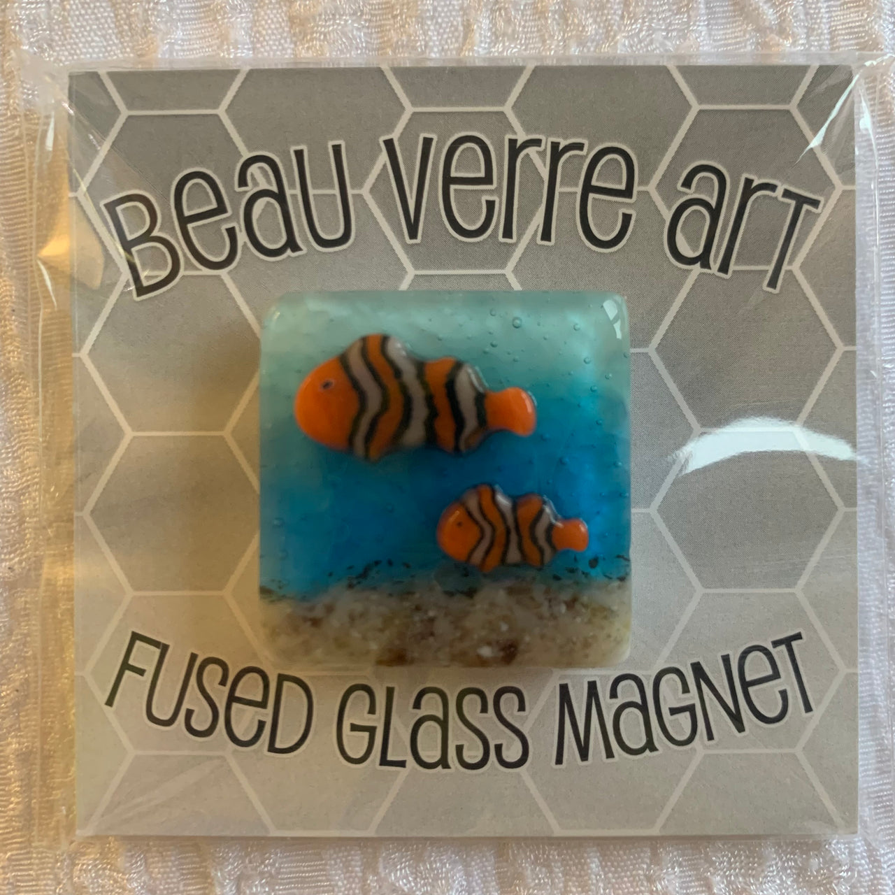 Clown Fish (Marlin & Nemo) Fused Glass Needleminder