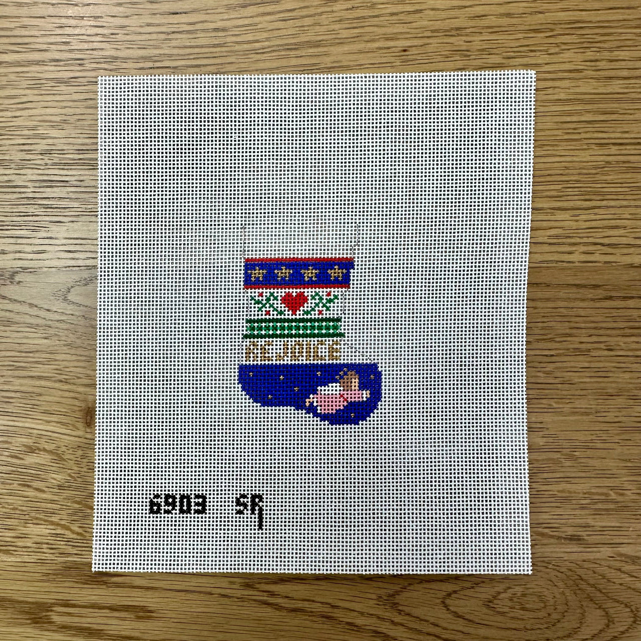 SR6903 Angel Stripe, Stocking Ornament - TS