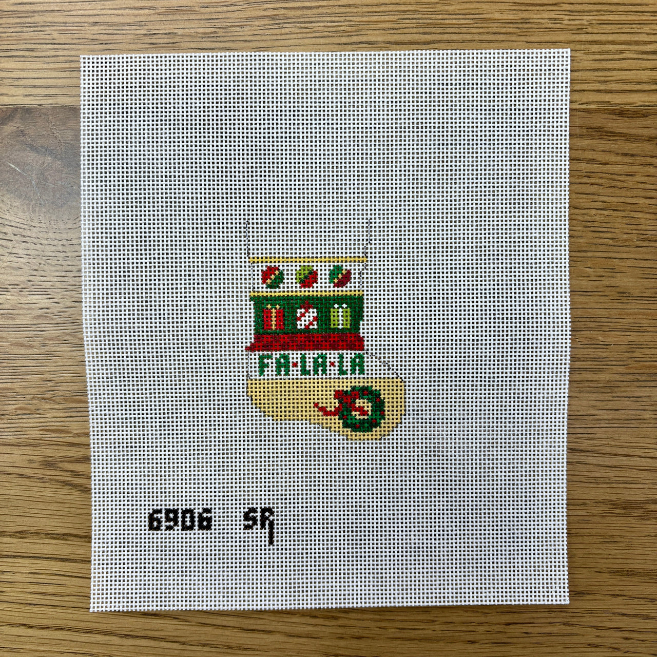 SR6906 Presents Stripe, Stocking Ornament - TS