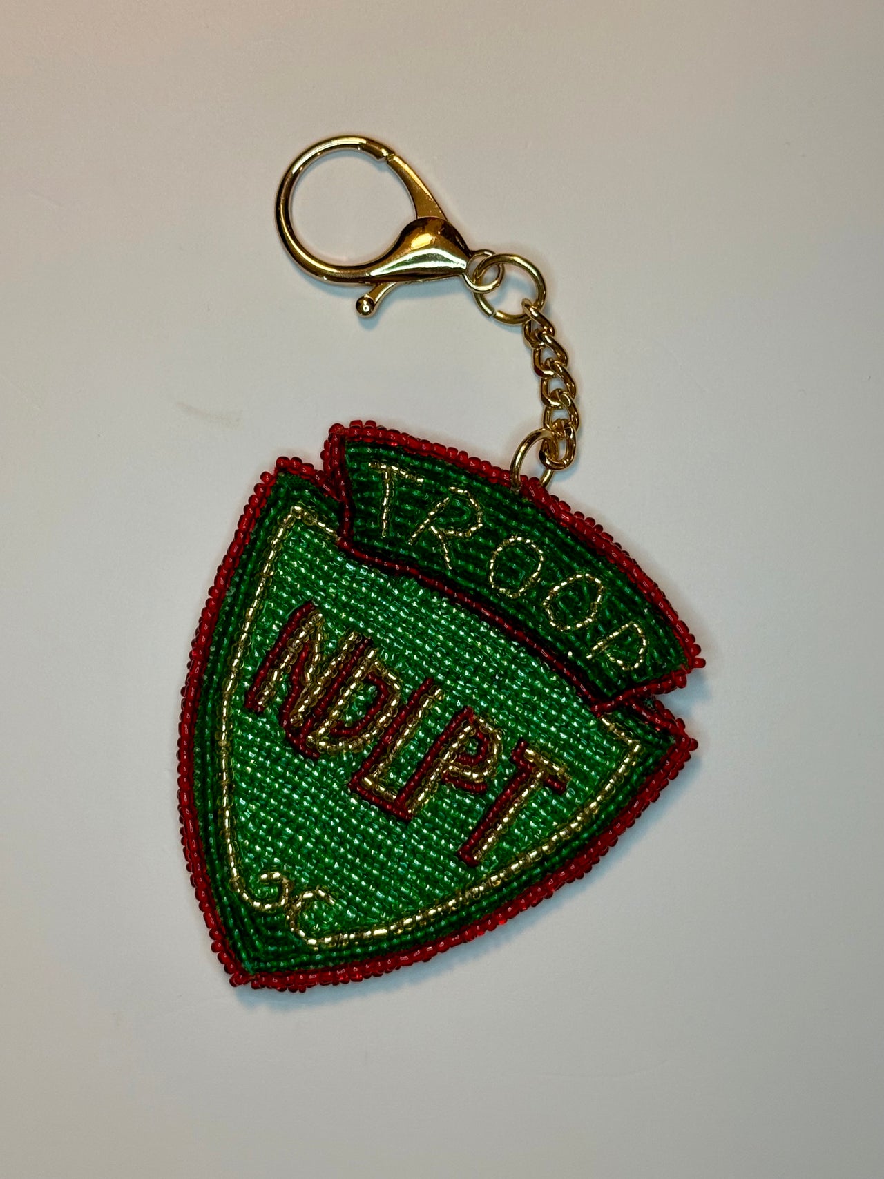 Troop NDLPT Beaded Bag Charm - MKT