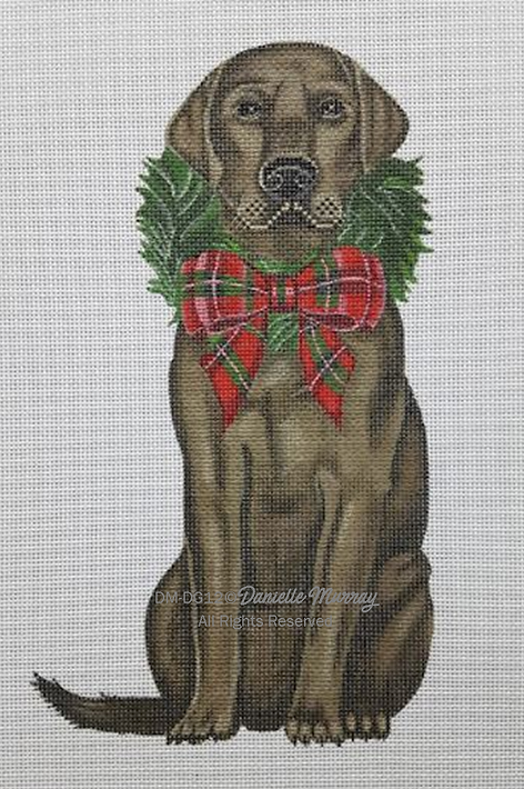 DMDG12 - Dog: Holiday Chocolate Lab standup - TS