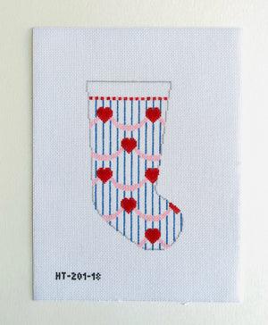 HT201-18 Hearts Stocking - 18 mesh - TS