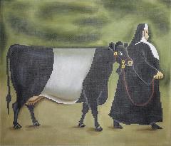 ©LH 8018 DUTCH BELTED COW - TS