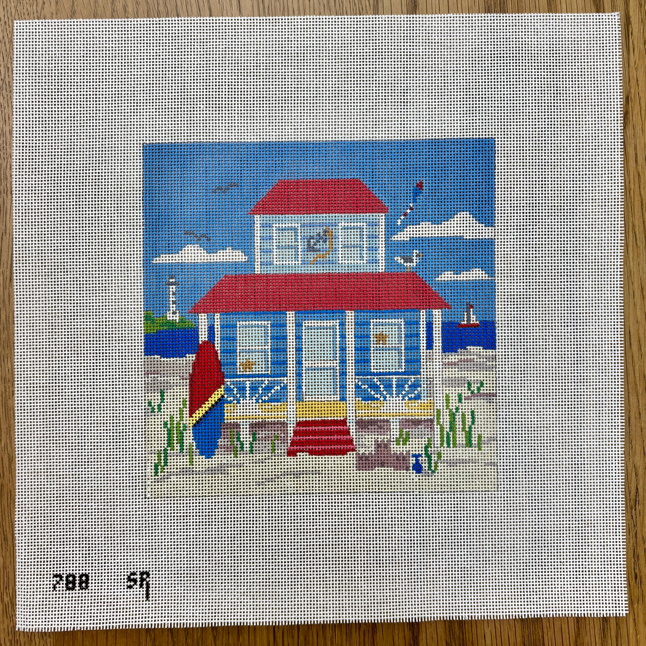 SR0788 Blue Beach Cottage Square - TS