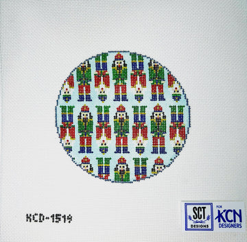 KCD1519 Mini Nutcrackers on Blue Round - TS