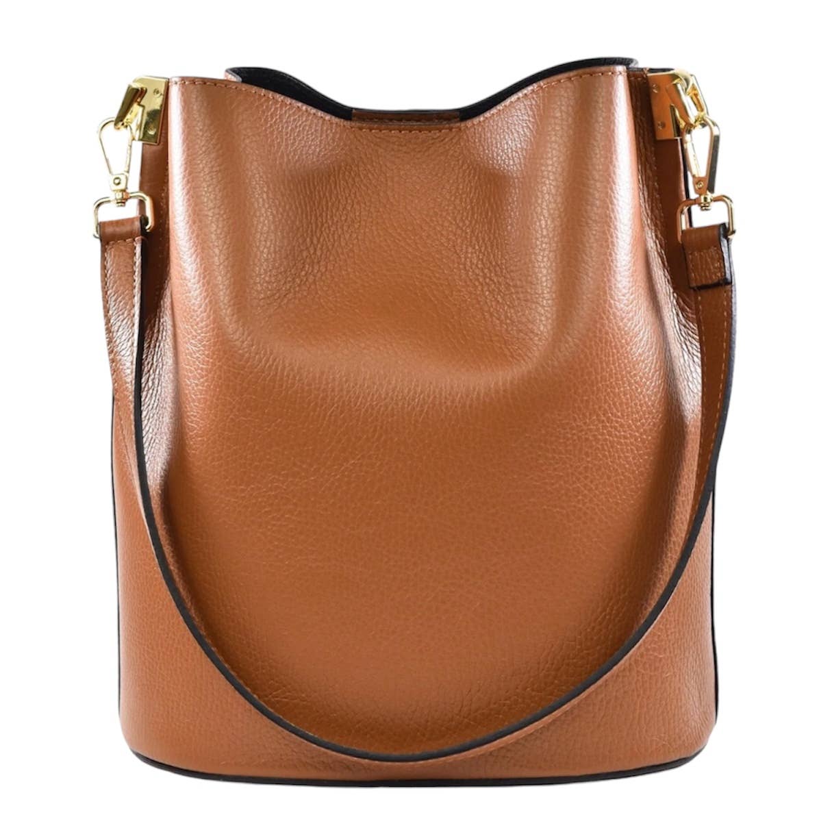 Giulia Bucket Bag in Genuine Leather