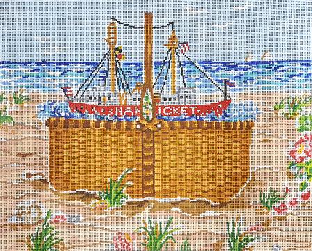 ©SWB 1120 NANTUCKET SAILING BASKET - TS