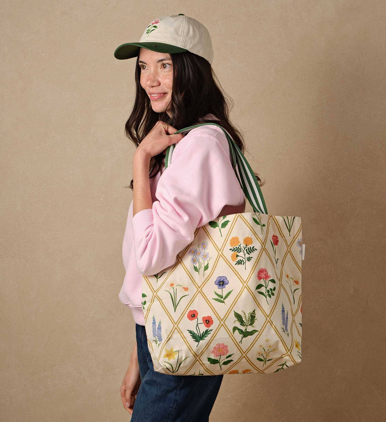 Garden Study East West Canvas Tote Bag