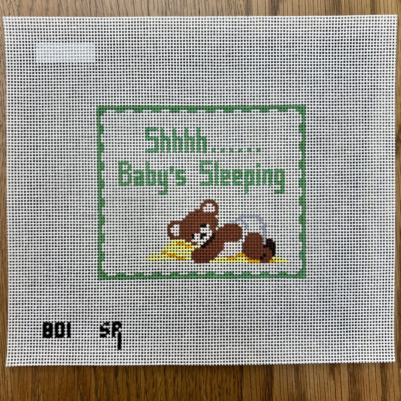 SR0801 Shhh, Baby's Sleeping, Sign - 13 mesh - TS