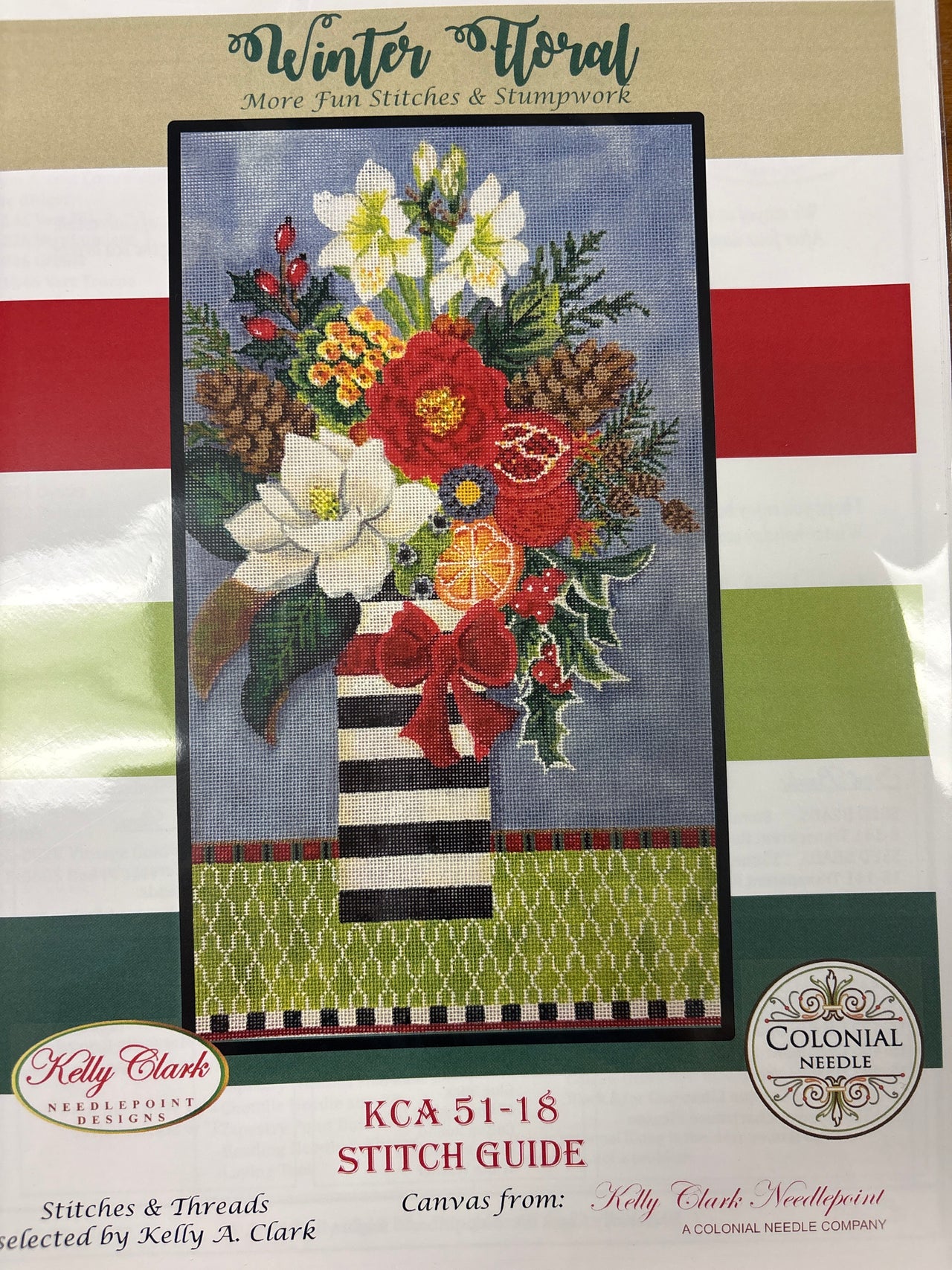 KC-KCA51-18SG Stitch Guide Winter Floral - TS