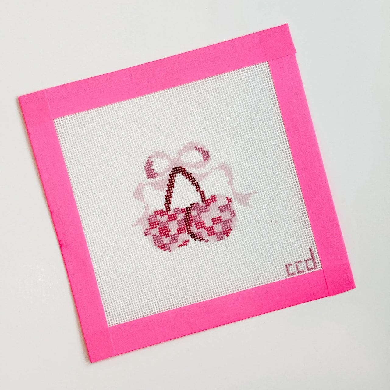 Disco Cherries Needlepoint Canvas