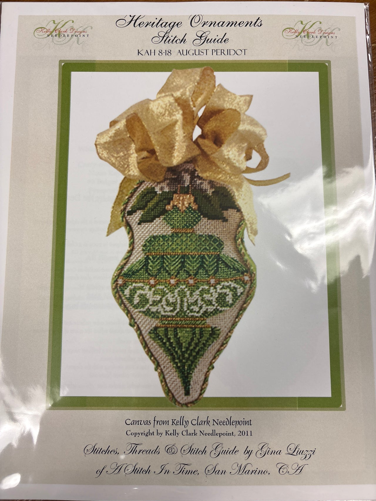 KC-KAH8-18SG August Peridot Stitch Guide - TS
