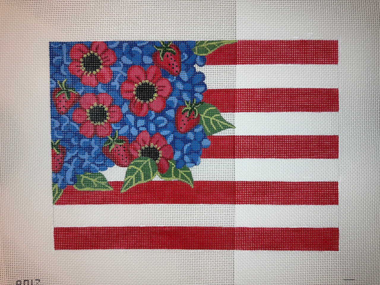 8017 Floral and Fruit Flag Large - MKT
