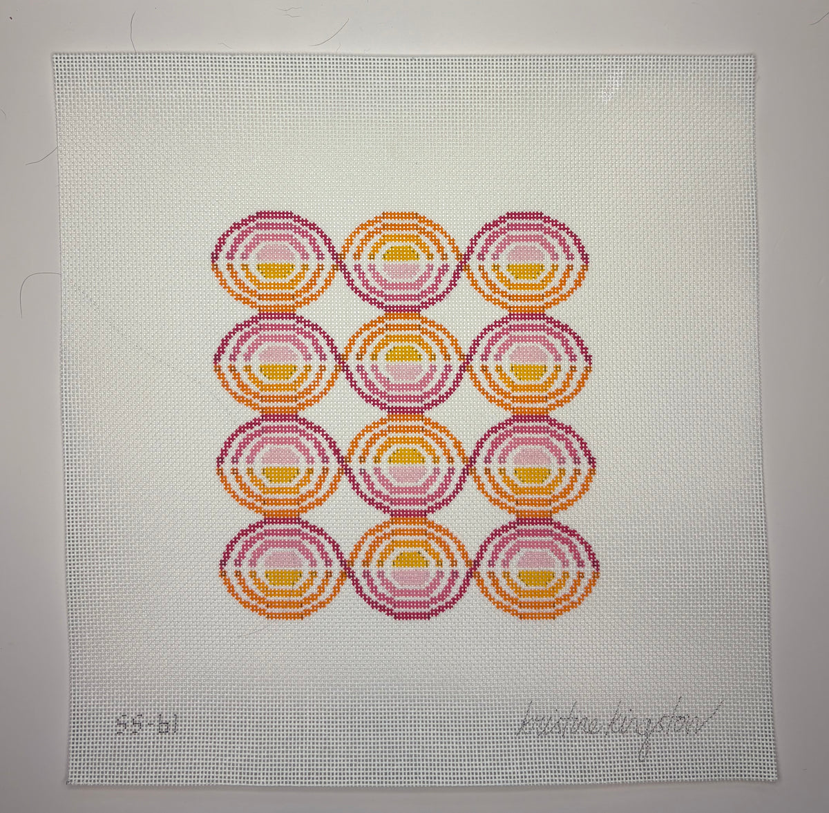 KKSS61 Swirl Circle Pink and Orange - MKT3