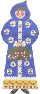 LR 389 BLUE MRS. SANTA /BASKET - TS