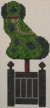 RD070-38 Staffordshire Dog Left Topiary - MKT3