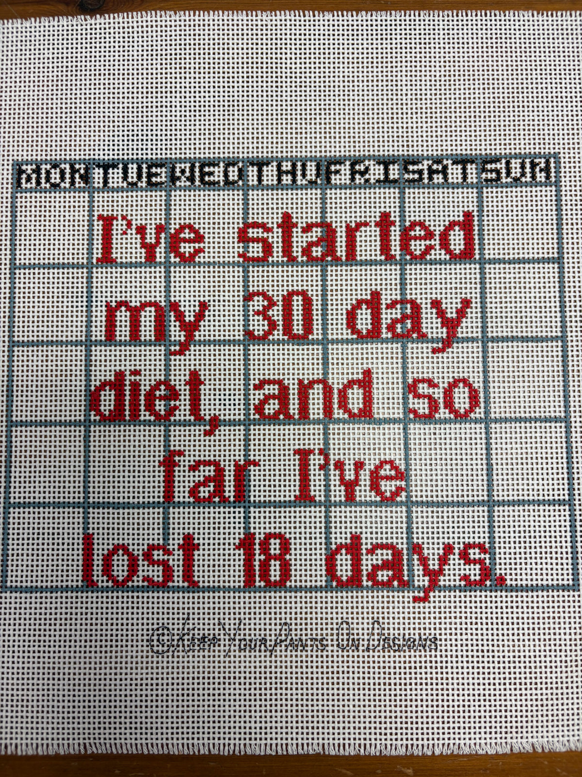 806 I’ve started my 30 day diet,  and so far I’ve lost 18 days - TS