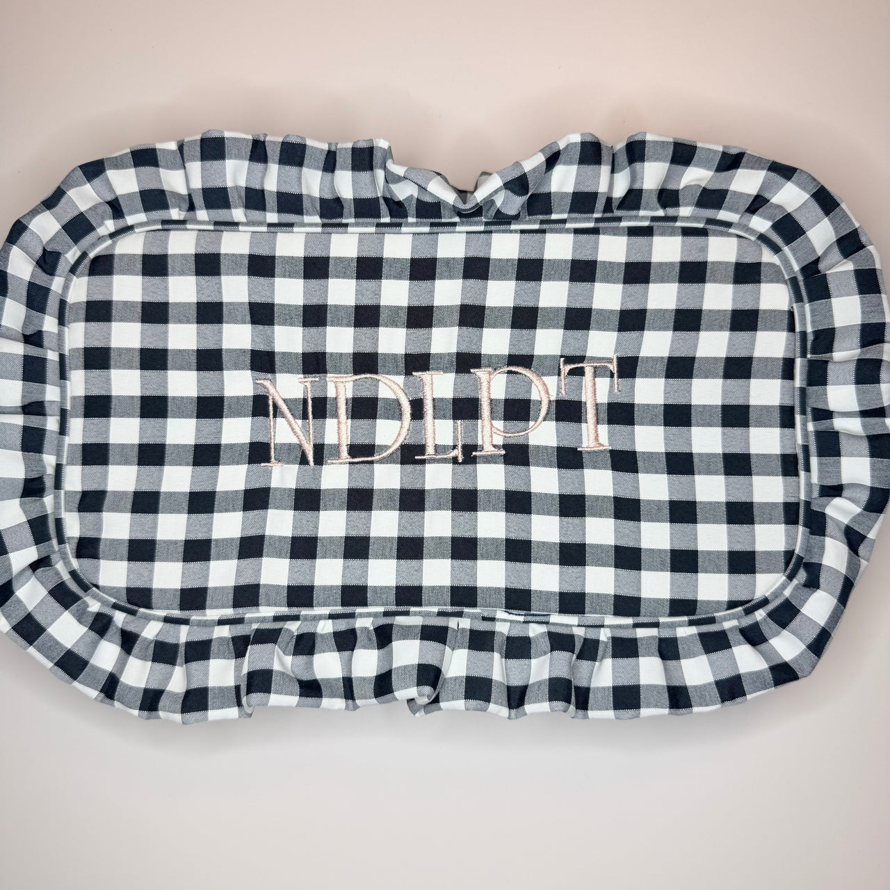 Gingham Ruffle NDLPT Notions Bag - MKT
