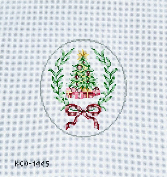 KCD1445 Christmas Tree Oval Ornament