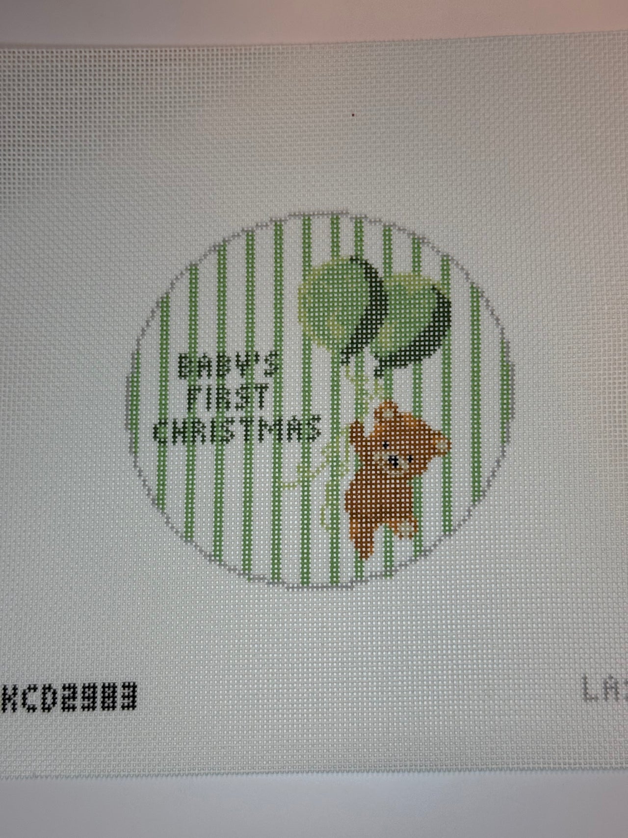 KCD2983 Baby's First Christmas Round - MKT
