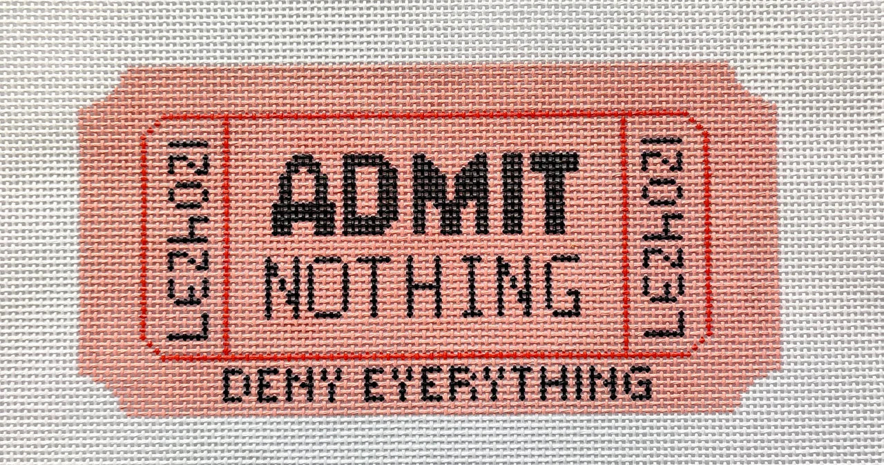 Admit Nothing Canvas + Stitch Guide by Melissa MacLeod