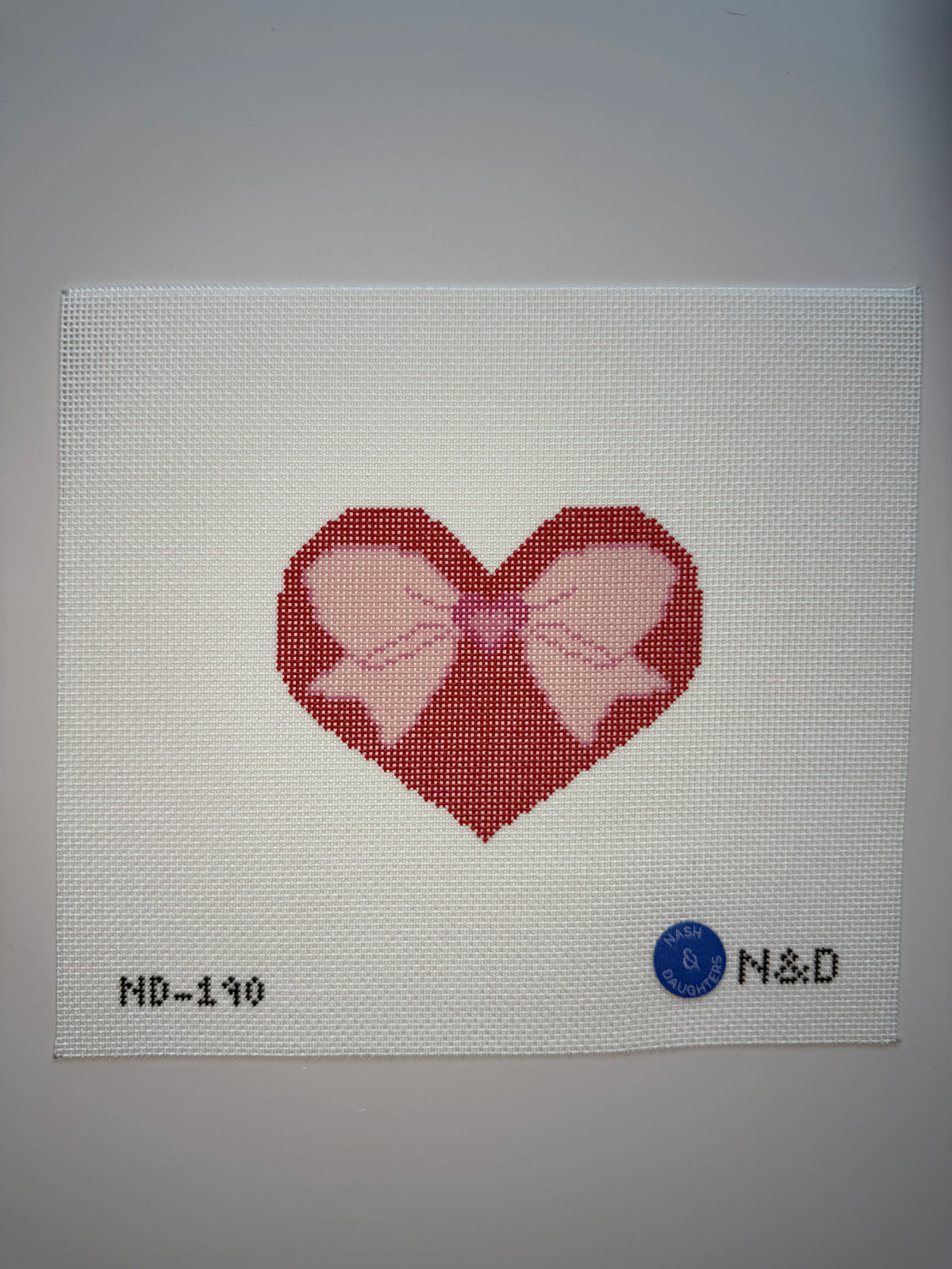ND-190 Red Heart with Pink Bow - MKT