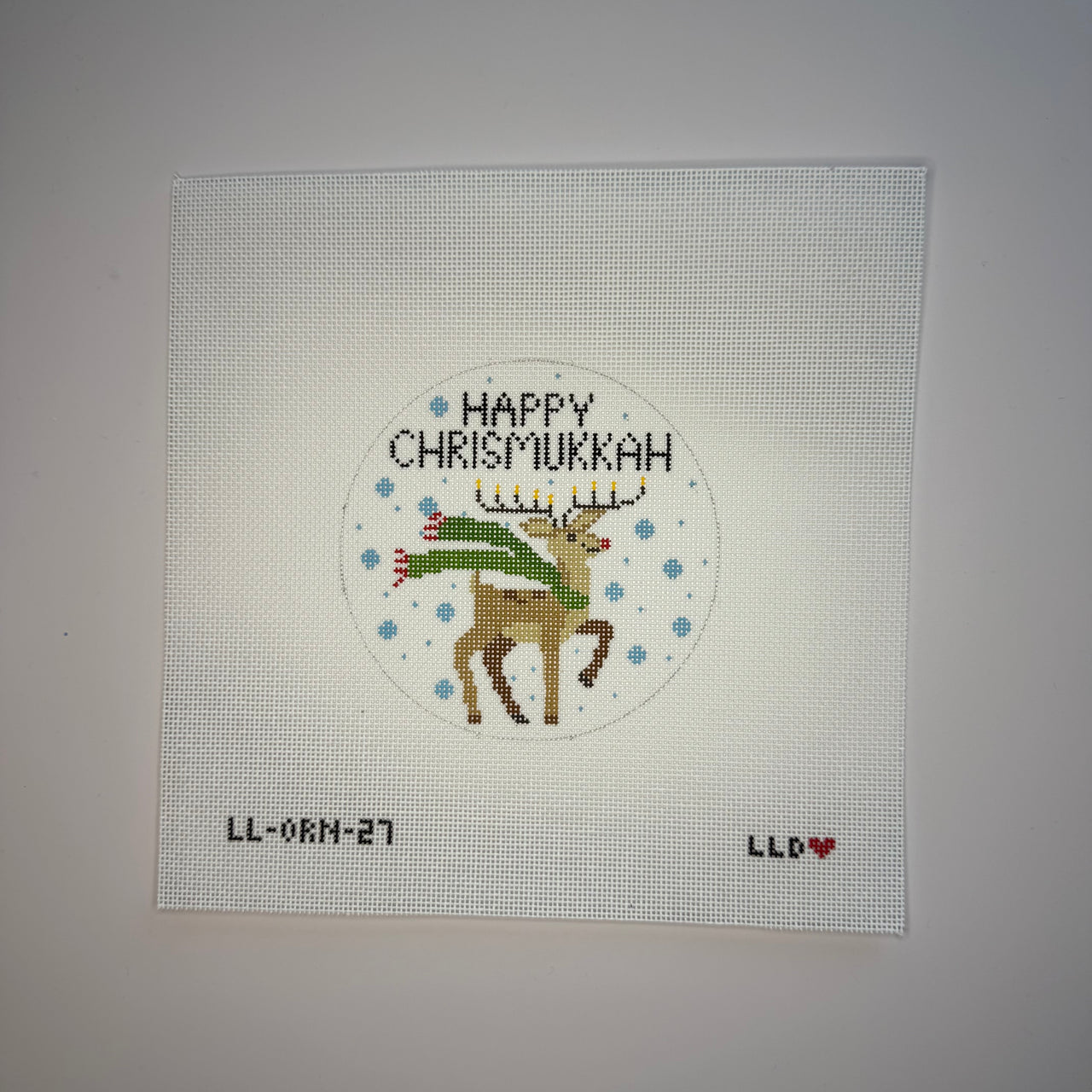 Happy Chrismakkuh Reindeer Ornament LL-ORN-27