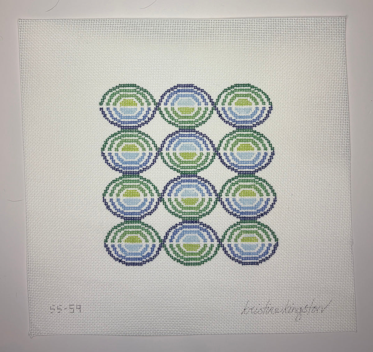 KKSS59 Swirl Circles Blue and Green - MKT3