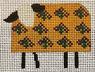 LR 3024F GOLD SHEEP W/R FLOWERS - TS