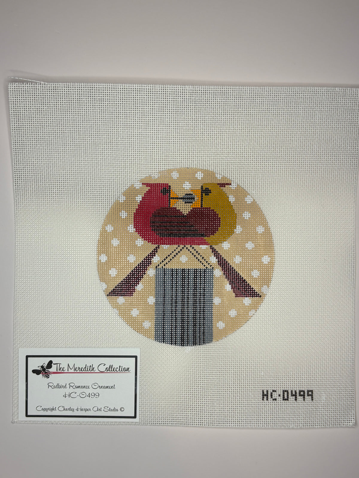 HO-O499 Red Bird Romance Ornament - MKT3