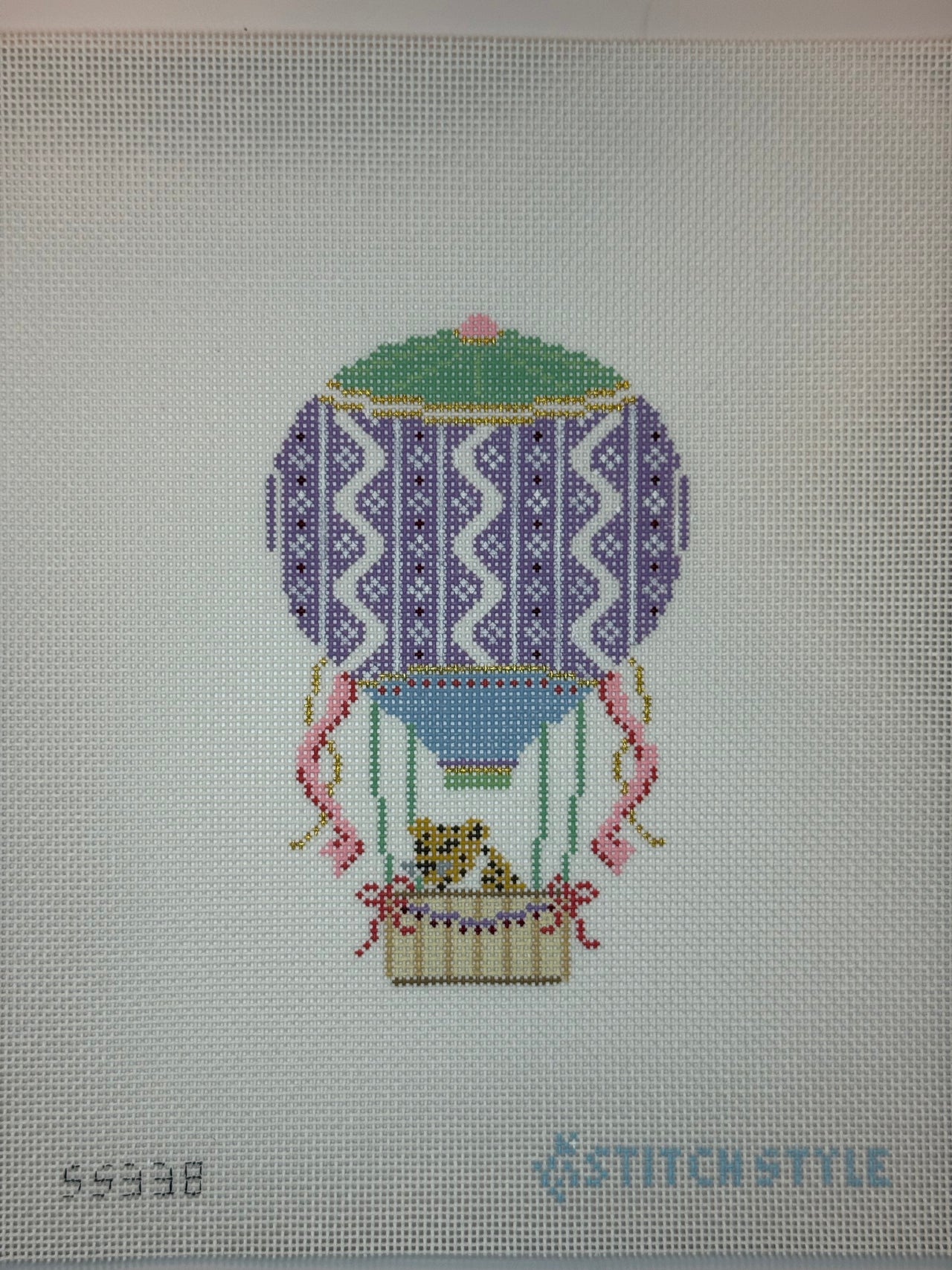 Purple and Pink Hot Air Balloon with Leopard SS338 - MKT