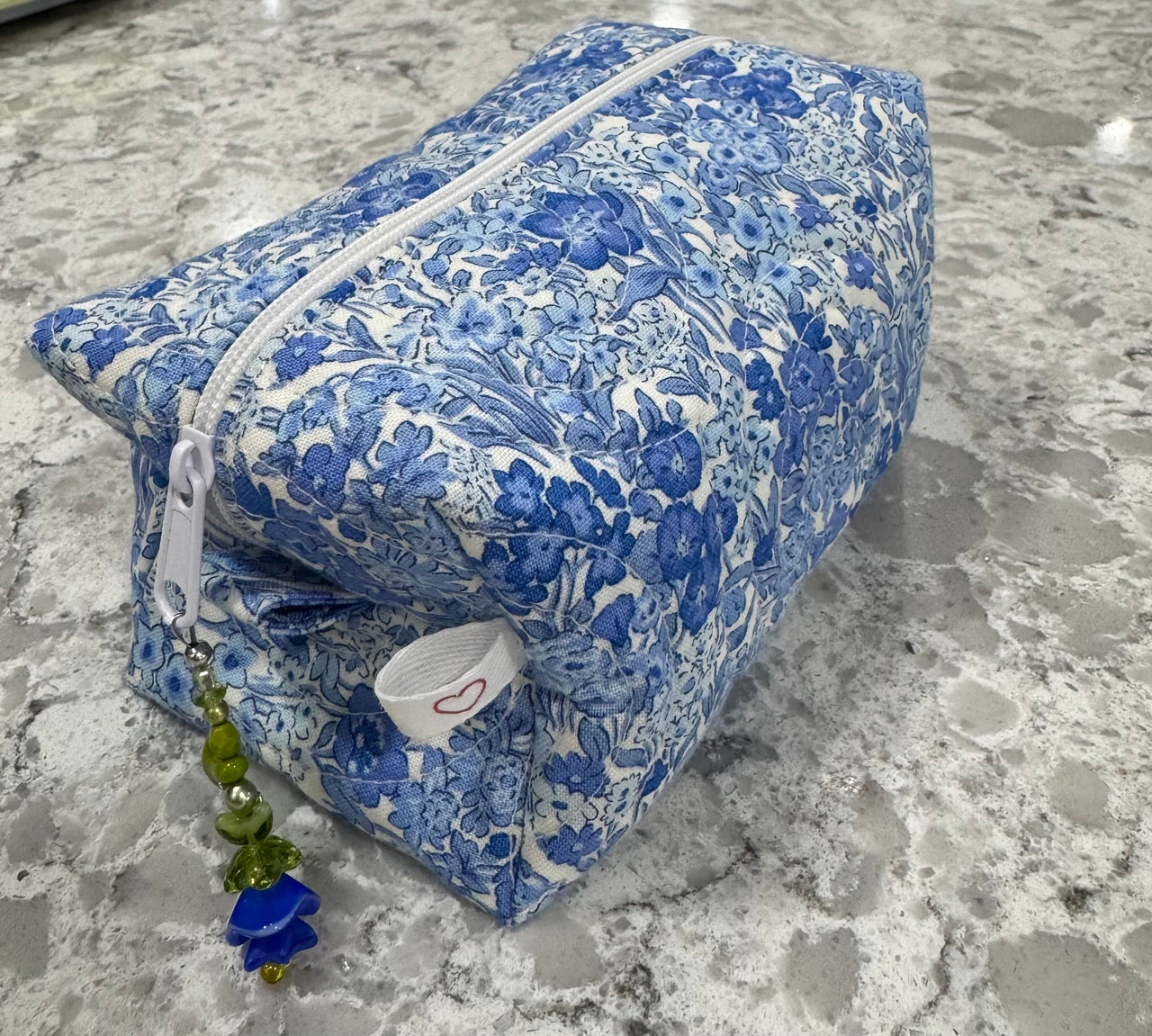 XLG Quilted Zipper Pouch