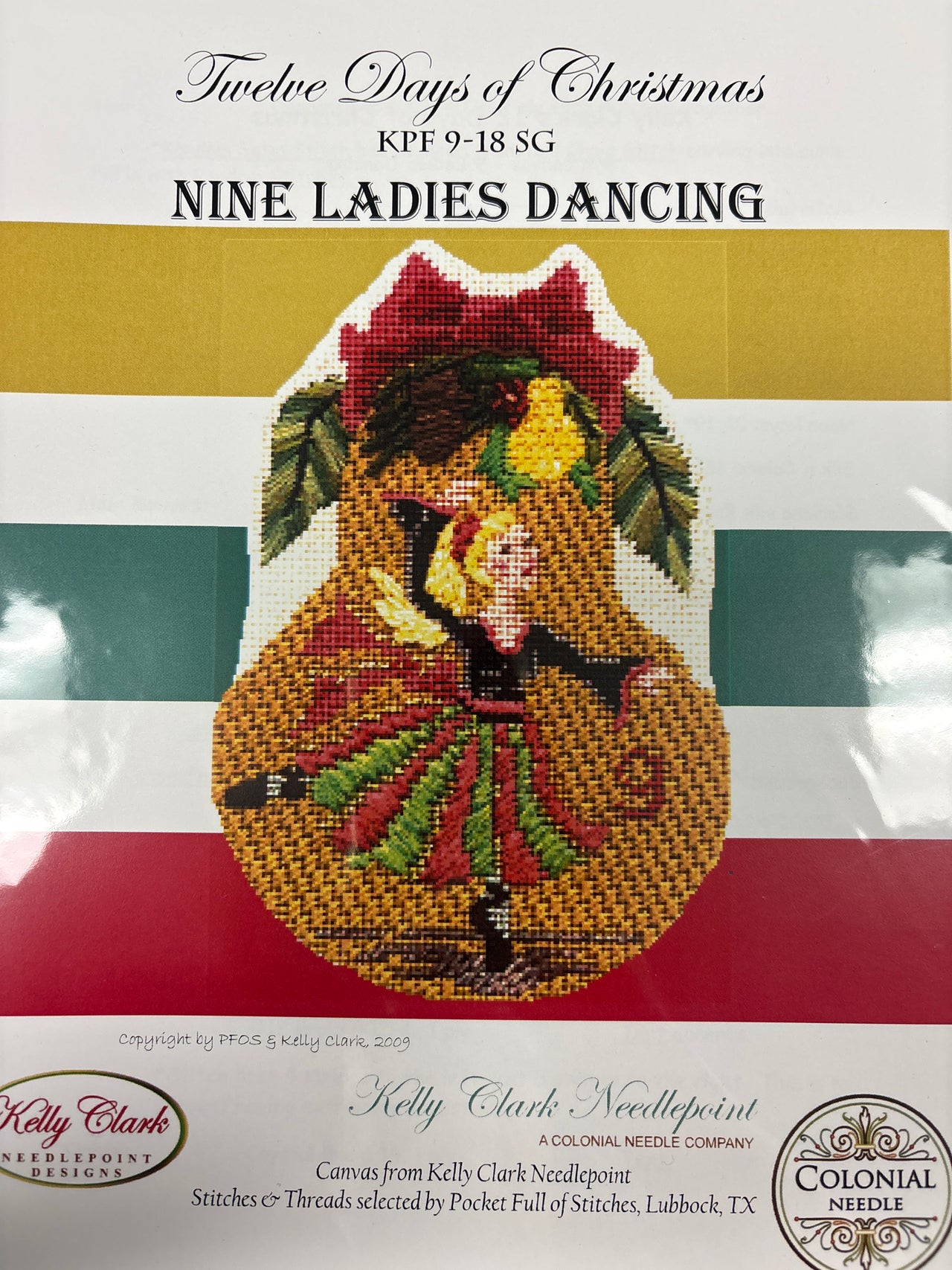 KC-KPF9-18SG Nine Ladies Dancing Stitch Guide - TS