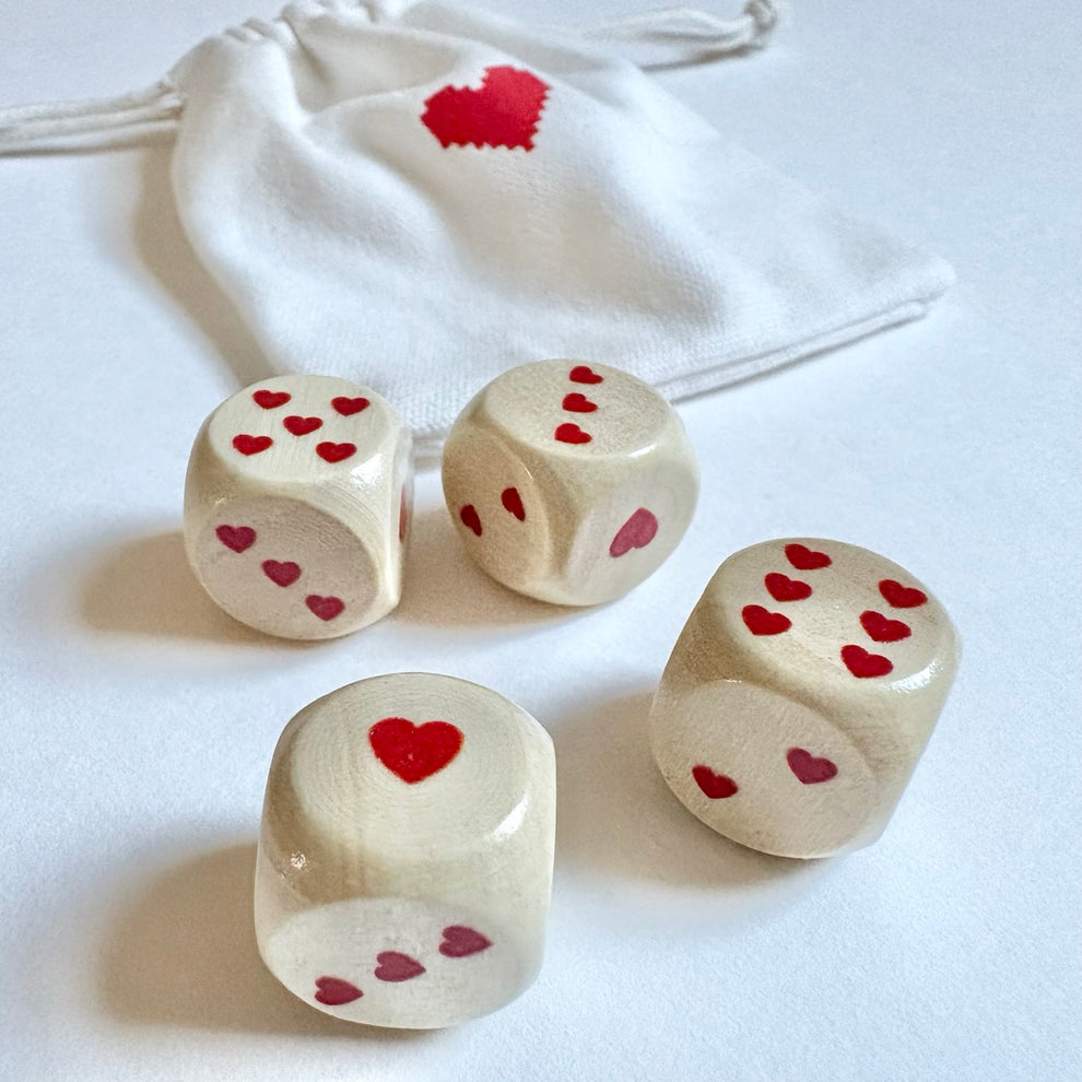 Heart Dice (Set of 4)