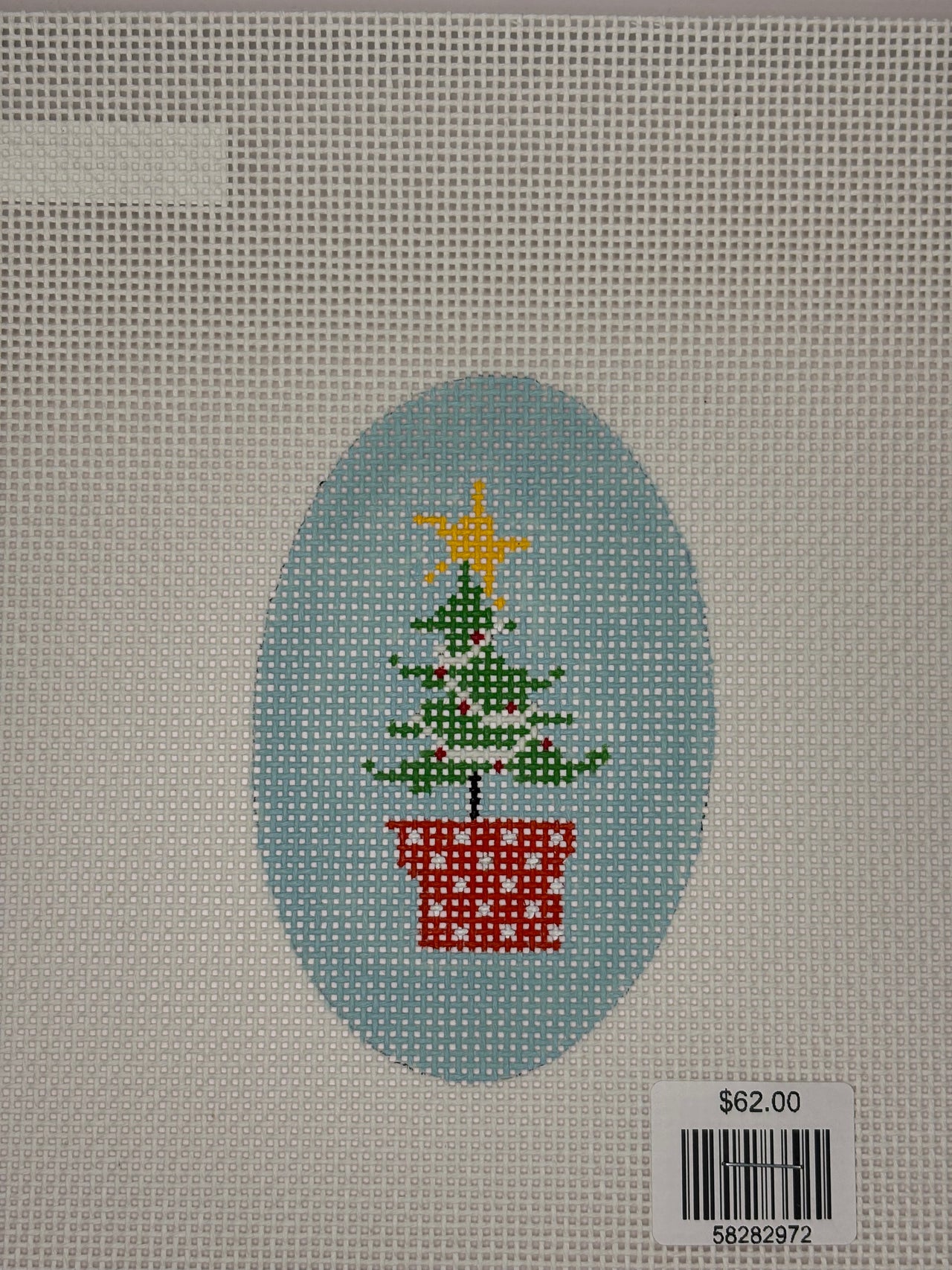 P-ND-202B Oval Christmas Tree Ornament B
