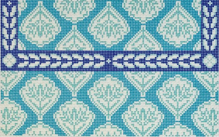 AF1395P Teal Medallion Clutch