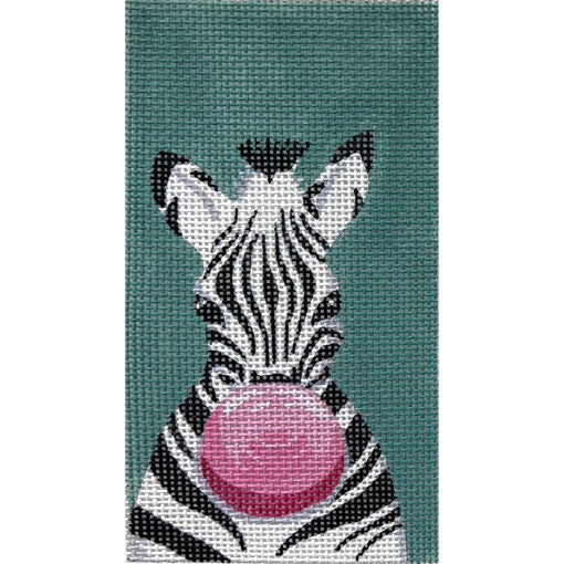 4450 Zeb ra Blowing Bubble Double Eyeglass Case