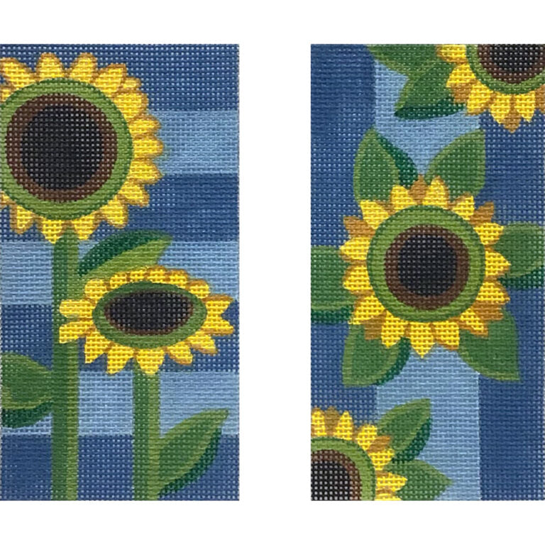 4847 Sunflowers on Blue Eyeglass