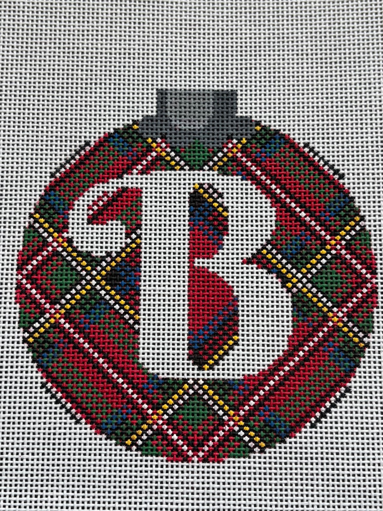 Royal Stewart Plaid Ornament with Letter  - CO 26A A-Z